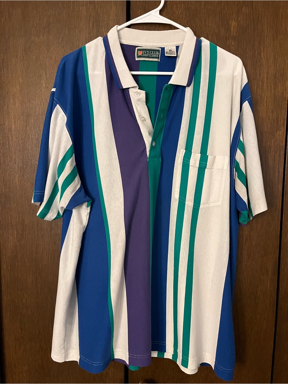 Vintage Striped jersey golf tee
